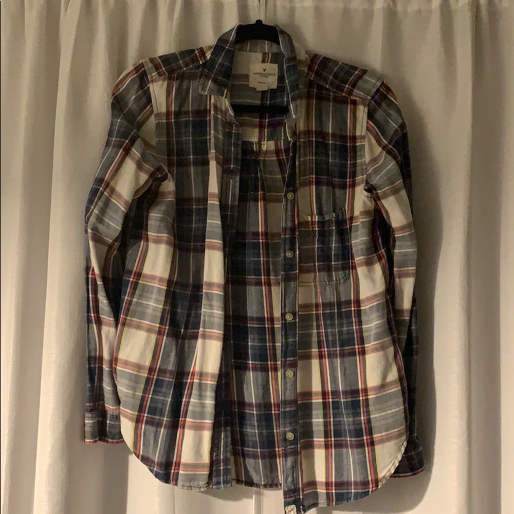AMERICAN EAGLE 🦅 BOYFRIEND FIT FLANNEL ❤️